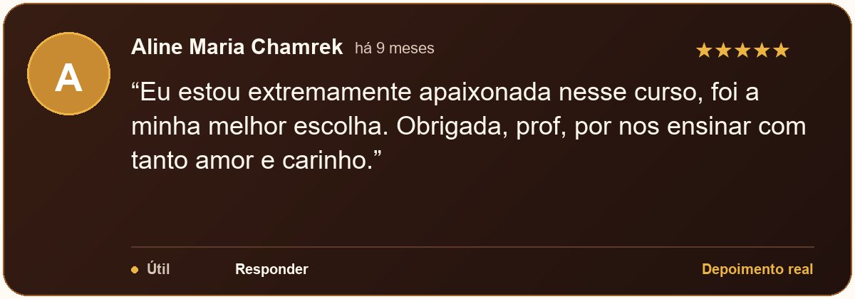 Depoimento real de Aline Maria Chamrek